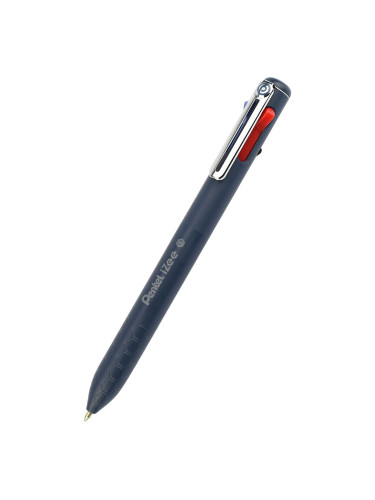 Химикалка авт. Pentel Izee 4цв 1.0 т.син