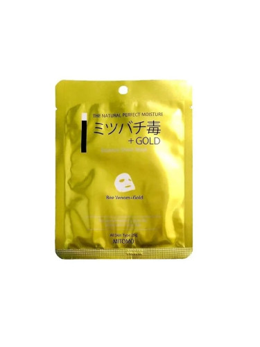 Mitomo Gold + Bee venom Facial Essence Mask Маска за лице дамски 25gr