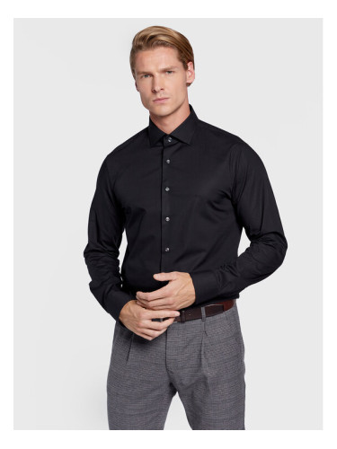 Michael Kors Риза MD0MD90425 Черен Slim Fit