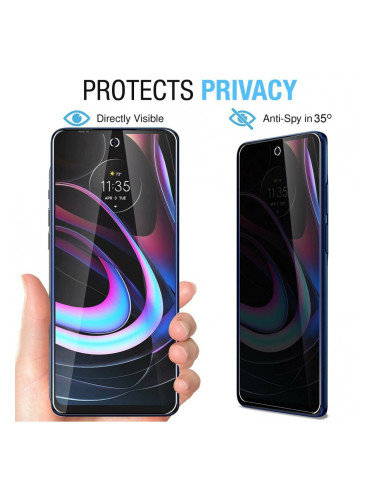 Стъклен протектор Privacy Anti-peep за Motorola Moto G22, Moto E32
