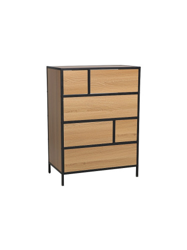 Скрин - дъб/черен