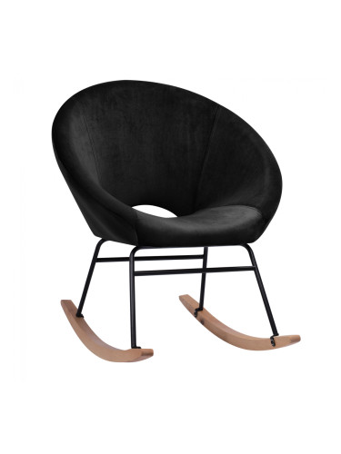 Кресло-люлка черен цвят