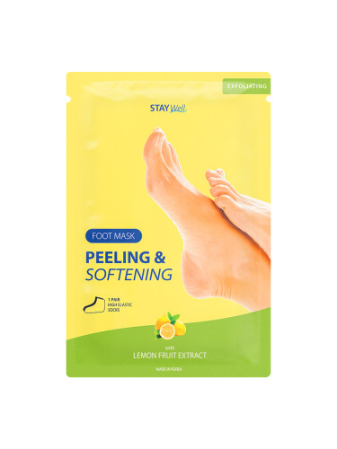 Stay Well Peeling & Softening Foot Mask LEMON Маска дамски  