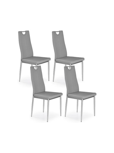 Комплект 4x стол - сив