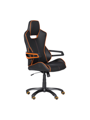 Геймърски стол - черно-оранжев