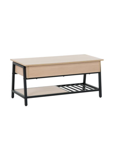 Холна маса с повдигащ механизъм - дъб сонома