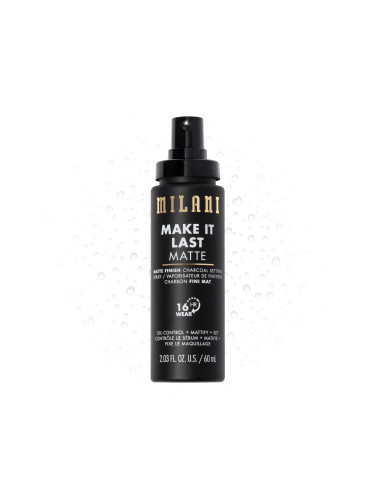 MILANI Make it Last Matte - Matte Finish Charcoal Setting Spray База за лице  60ml