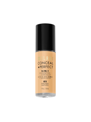 MILANI Conceal + Perfect 2-in-1 Foundation + Concealer Фон дьо тен флуид  30ml