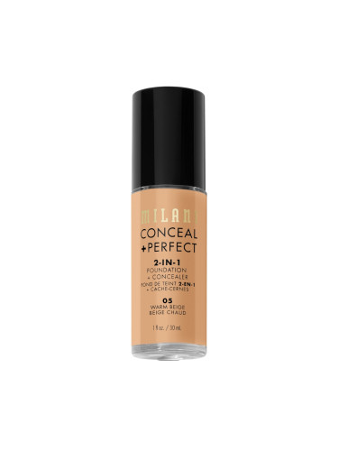 MILANI Conceal + Perfect 2-in-1 Foundation + Concealer Фон дьо тен флуид  30ml