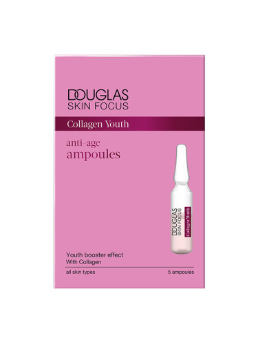 Douglas Focus Collagen Youth Anti-Age Ampoules Терапия за лице дамски 1,5ml
