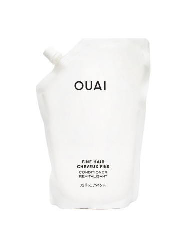 OUAI + Fine Conditioner Refill Pouch Балсам за коса унисекс 946ml