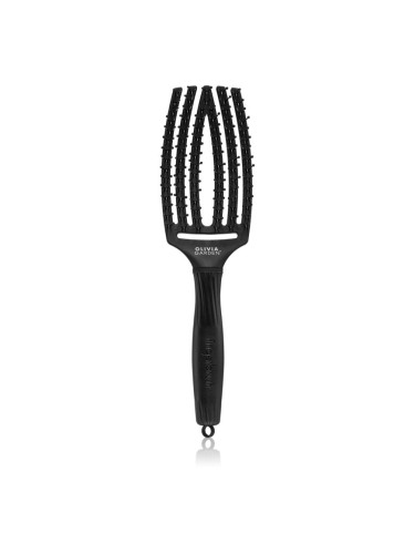 Olivia Garden Fingerbrush Double Bristles плоска четка за по-лесно разресване на косата 1 бр.