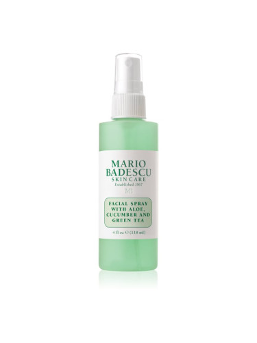Mario Badescu Facial Spray with Aloe, Cucumber and Green Tea охлаждаща и освежаващ мъгла  за уморена кожа 118 мл.