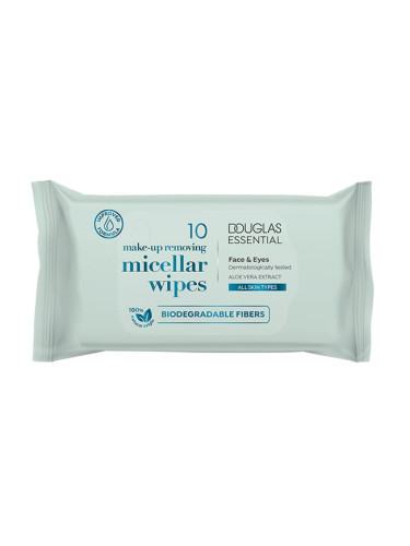 Douglas Essential Make-up Removing Micellar Wipes 10pcs Почистващи кърпички дамски  