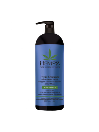 HEMPZ Triple Moisture Conditioner  Балсам за коса унисекс 1000ml