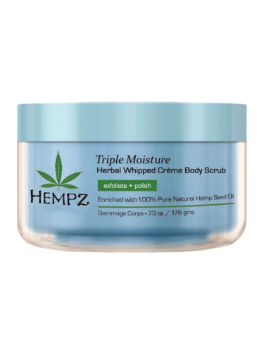 HEMPZ Triple Moisture Herbal Whipped Creme Body Scrub Ексфолиант за тяло дамски 215ml