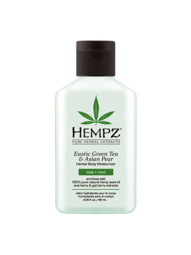 HEMPZ Exotic Green Tea & Asian Pear Moisturizer Mini Лосион за тяло дамски 65ml