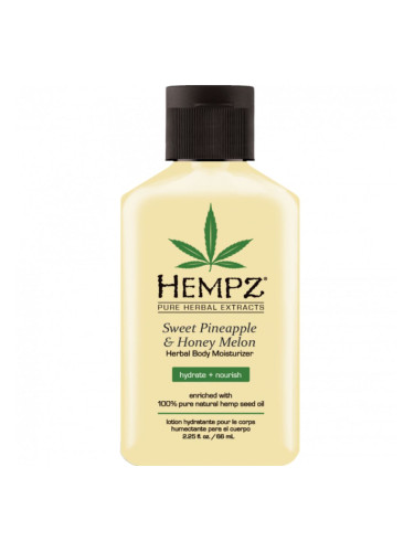 HEMPZ Sweet Pineapple & Honey Melon Moisturiser  Mini Лосион за тяло унисекс 66ml