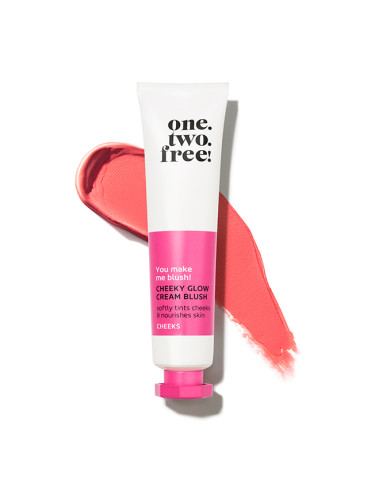 ONE TWO FREE! Skin-up Cheeky Glow Cream Blush Руж кремообразен  15gr