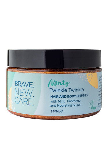 BRAVE.NEW.HAIR. Minty Twinkle Twinkle Hair & Body Shimmer Специални за коса унисекс 250ml