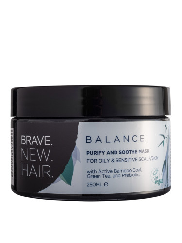 BRAVE.NEW.HAIR. Balance Purify & Soothe Hair, Body and Face Mask Маска за коса унисекс 250ml