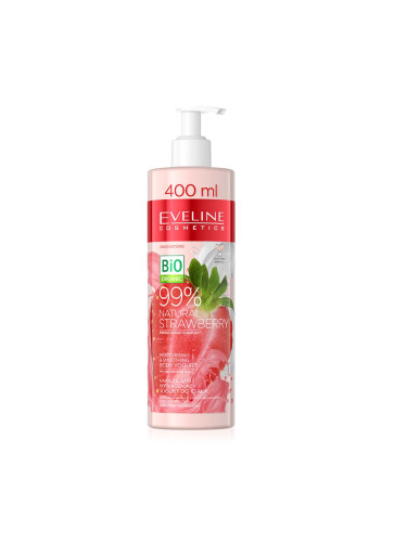 EVELINE 99% Natural Stawberry Крем за тяло дамски 400ml