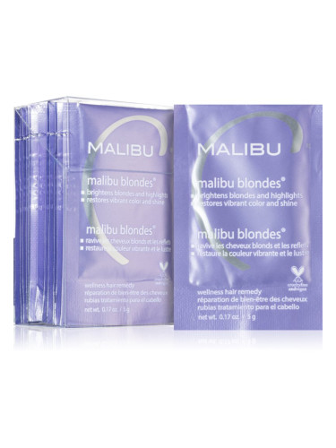 Malibu C Wellness Hair Remedy Malibu Blondes Интензивна грижа за блонд коса и коса с кичури 12x5 гр.