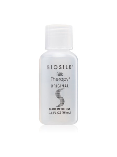 Biosilk Silk Therapy Original копринена регенерираща грижа за всички видове коса 15 мл.
