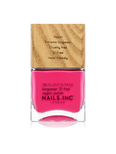 Nails Inc. Vegan Nail Polish дълготраен лак за нокти цвят and breathe 14 мл.