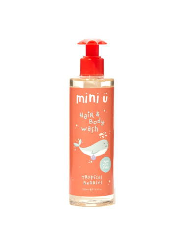 Mini-U Hair & Body Wash Tropical Berries шампоан и душ гел за деца 250 мл.