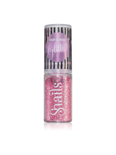 Snails Body Glitter блестящи частици за тяло и коса Light Pink 10 гр.