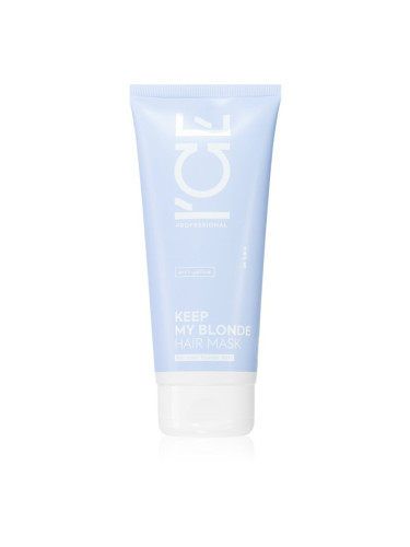 Natura Siberica ICE Professional Keep My Blonde регенерираща маска за изрусена коса, коса с кичури със студени руси нюанси 200 мл.