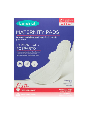 Lansinoh Maternity Pads 2 weeks+ дамски превръзки за след раждане 12 бр.