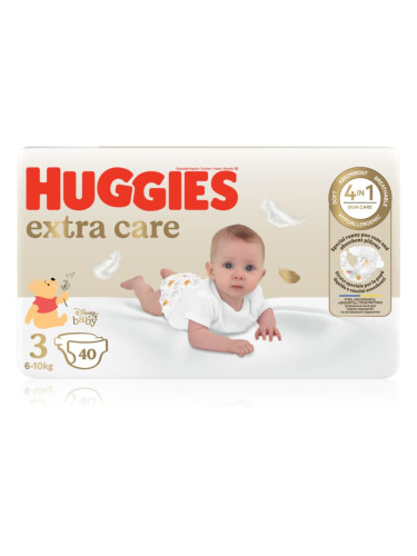 Huggies Extra Care Size 3 еднократни пелени 6-10 kg 40 бр.