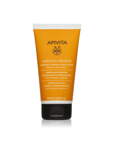 Apivita Keratin Repair Nourish Repair Conditioner кератинов възстановяващ балсам за суха и увредена коса 150 мл.