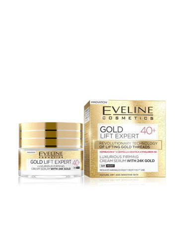 EVELINE Gold Lift Expert 50+ Дневен и Нощен Крем 24 - часов крем дамски 50ml