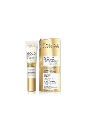 EVELINE Gold Lift Expert Околоочен Крем Продукт за очи дамски 15ml