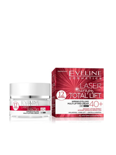 EVELINE Laser Total Lift Дневен и Нощен Крем 40+ 24 - часов крем дамски 50ml