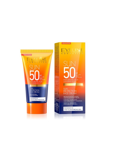EVELINE Слънцезащитен Крем За Лице Spf 50 Слънцезащитен продукт дамски 50ml