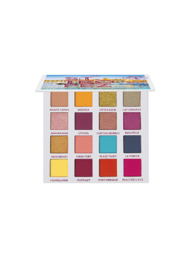 BH 16 Color Shadow Palette Summer In St Tropez  Сенки палитра  16gr