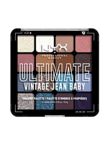 NYX Professional Makeup Ultimate Сенки за очи за жени 13,28 гр Нюанс 02 Vintage Jean Baby