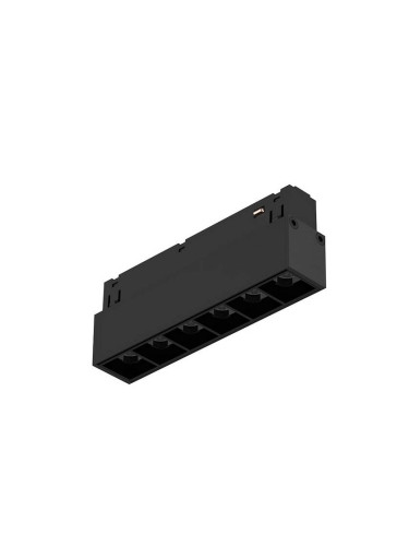 Магнитен LED прожектор за релса, 6W, 48VDC, 370lm, 4000K, неутрално бяла, BD60-01111, черен корпус