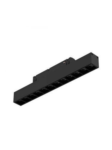 Магнитен LED прожектор за релса, 12W, 48VDC, 850lm, 4000K, неутрално бяла, BD60-01211, черен корпус