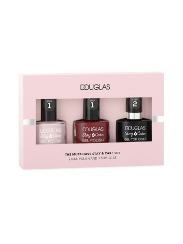 КОМПЛЕКТ DOUGLAS The Must Have Stay&Care Led Nail Set Лак за нокти дамски  