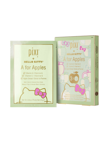 PIXI + Hello Kitty A is for Apple Sheet Mask Маска за лице дамски 69gr