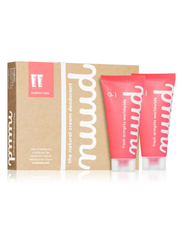 nuud Smarter Pack Red крем-дезодорант натурално 2x20 мл.