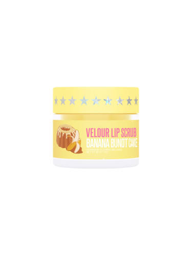 JEFFREE STAR SKIN Velour Lip Scrub Banana Bundt Cake  Ексфолиант за устни дамски 30gr