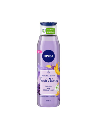 NIVEA Душ-гел Fresh Blends Acai, Banana & Coconut Milk Душ гел дамски 300ml