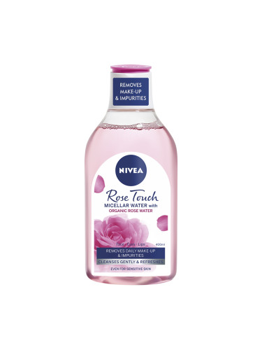 NIVEA Rose Touch Мицеларна вода с розова вода Почистваща вода дамски 400ml