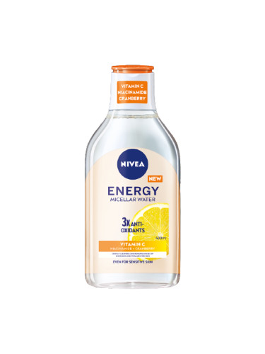 NIVEA Energy Мицеларна вода с витамин C Почистваща вода дамски 400ml